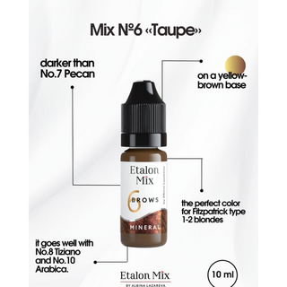 Etalon Mix Inorganic Eyebrow Set 10 ml Supreme Permanent