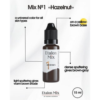 Etalon Mix  Hybrid Brow Pigments Mini Set 5 ml Supreme Permanent