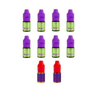 Brovi ONE Inorganic Complete Brow Pigments Set Mini 5 ml Supreme Permanent