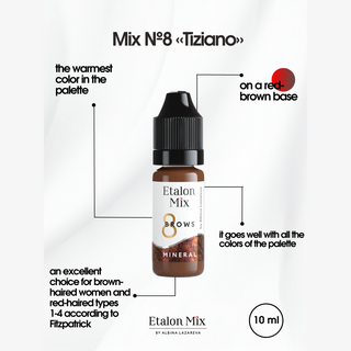Etalon Mix №8 Tiziano Inorganic Pigment 10ml Supreme Permanent