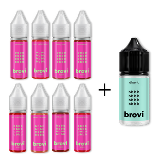Brovi Complete Lips Set with FREE Dilutor Supreme Permanent