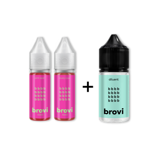 Best Seller Brovi Pigments Mix for Lips Pink Opal & Dusty Rose Set with Dilutor Supreme Permanent