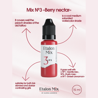 Etalon Mix №3 Berry Nectar Lips Pigment 15ml Supreme Permanent
