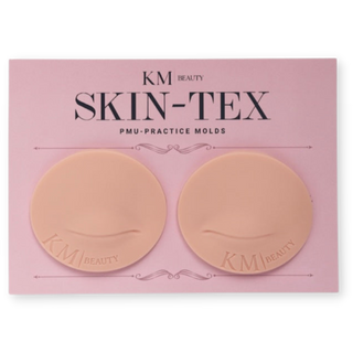 KM Beauty Skin-Tex Nude Brows & Eyeliner Best Practice Silicone for Permanent Makeup Artists Set of 2 Supreme Permanent