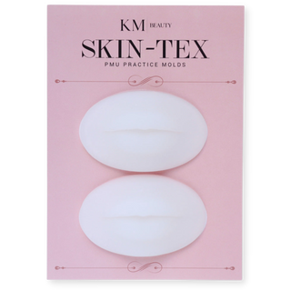 KM Beauty Skin-Tex Clear Lips Best Practice Silicone for Permanent Makeup Artists Set of 2 Supreme Permanent