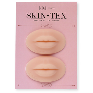 KM Beauty Skin-Tex Nude Lips Best Practice Silicone for Permanent Makeup Artists Set of 2 Supreme Permanent