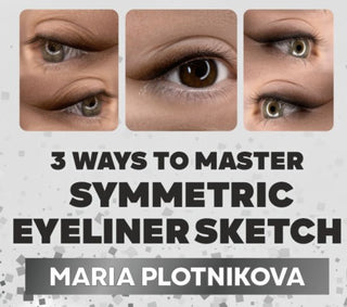 Marina Plotnikova - 3 ways to master symmetric eyeliner sketch Supreme Permanent