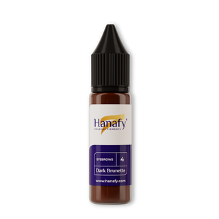 Hanafy №4 Dark Brunette Hybrid Pigment 15 ml Supreme Permanent
