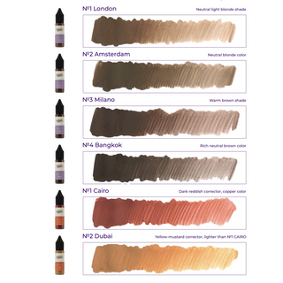 Hanafy Full Inorganic Mineral Brow Set 15 ml Supreme Permanent