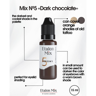 Etalon Mix  Hybrid Brow Pigments Mini Set 5 ml Supreme Permanent