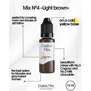Etalon Mix  Hybrid Brow Pigments Mini Set 5 ml Supreme Permanent