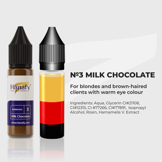 Hanafy №3 Milk Chocolate Hybrid Pigment 15 ml Supreme Permanent