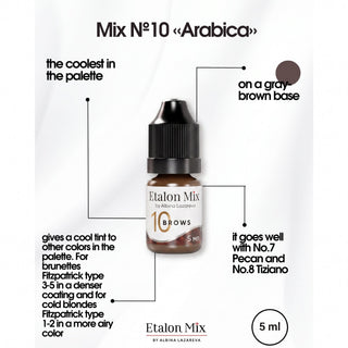 Etalon Mix Inorganic Eyebrow Set 5ml Supreme Permanent