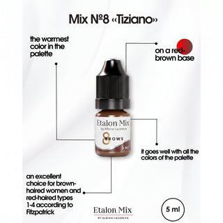 Etalon Mix Inorganic Eyebrow Set 5ml Supreme Permanent