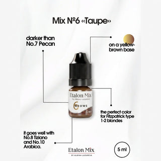 Etalon Mix Inorganic Eyebrow Set 5ml Supreme Permanent