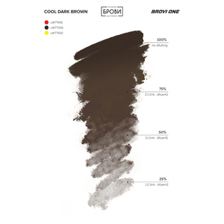 Brovi ONE Inorganic Cool Dark Brown Pigment Supreme Permanent