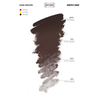 Brovi ONE Inorganic Dark Brown Pigment Supreme Permanent