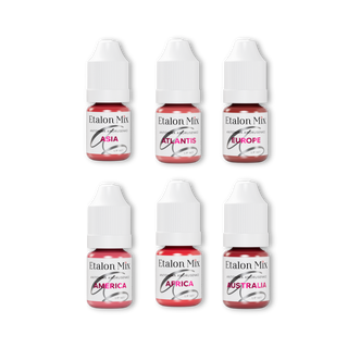 Etalon Mix & Antonina Andrusenko LIGHT SERIES Lip Pigments Set 5 ml Supreme Permanent