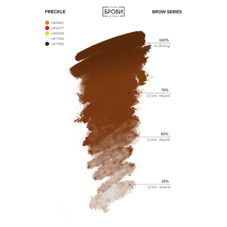 Brovi Full Size Hybrid Brows Pigments And FREE Orange Corrector And FREE Dilutor Supreme Permanent