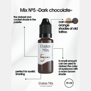 Etalon Mix №5 Dark Chocolate Hybrid Pigment 15ml