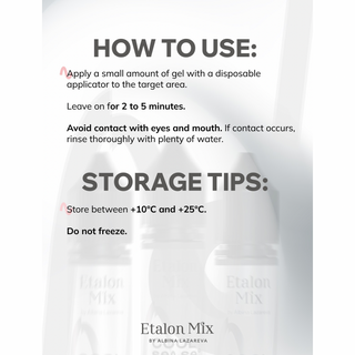 Cool Sense Cooling Gel for Permanent Makeup Procedure by Etalon Mix - PRE-ORDER Supreme Permanent