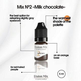 ETALON MIX  Hybrid Brow Pigments Mini Set 5 ml New Supreme Permanent