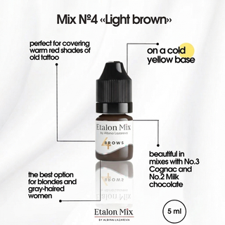 ETALON MIX  Hybrid Brow Pigments Mini Set 5 ml New Supreme Permanent