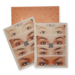 Brows and Eyeliner PMU and Microblading Silicone Practice Skin 2 Pack