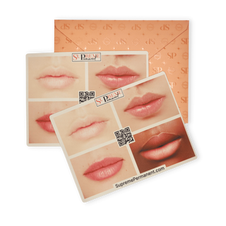 Lips PMU Silicone Practice Skin 2 Pack Supreme Permanent
