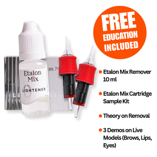 ETALON MIX Color Pigment Remover 10ml and Cartridge Sample Kit With Complete Education