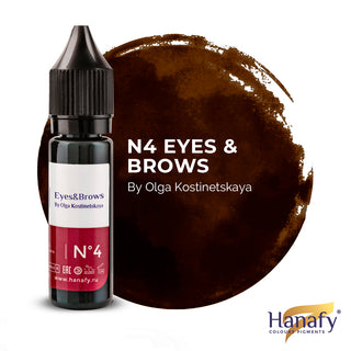 Hanafy No.4 Eyes & Brows by Olga Kostinetskaya Hybrid Pigment 15 ml Supreme Permanent