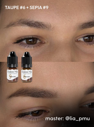 Etalon Mix №6 Taupe Inorganic Pigment 10ml Supreme Permanent