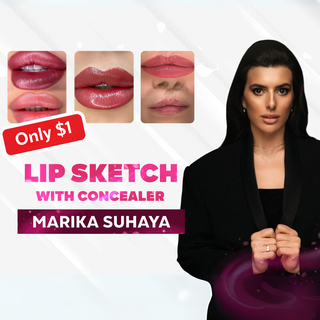 Lips Sketch with Concealer in Less Than 10 Minutes Supreme Permanent