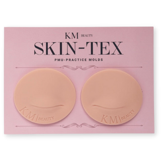 KM Beauty Skin-Tex Nude Brows & Eyeliner Best Practice Silicone for Permanent Makeup Artists Set of 2