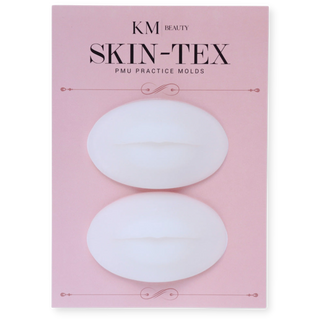 KM Beauty Skin-Tex Clear Lips Best Practice Silicone for Permanent Makeup Artists Set of 2