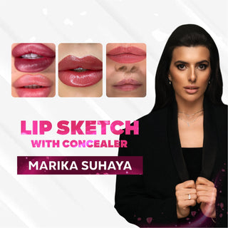 Lips Sketch with Concealer in Less Than 10 Minutes Lesson by Marika Suhaya Supreme Permanent