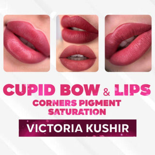 Cupid Bow and Lips Corners Pigment Saturation Lesson by Victoria Kushnir