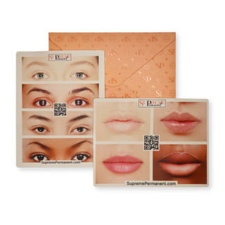 Brows & Lips Mixed Silicone Practice Skin 2 Pack Supreme Permanent