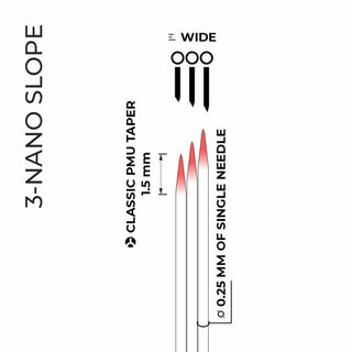 Artyst by CHEYENNE for H2 Needle Cartridges 3-Nano Slope (20 pcs.) Supreme Permanent