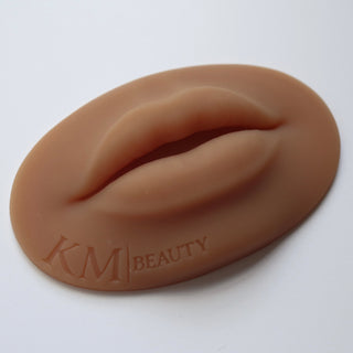 KM Beauty Skin-Tex Brown Lips Best Practice Silicone for Permanent Makeup Artists Set of 2